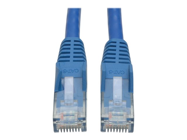 Eaton Tripp Lite Series Cat6 Gigabit Snagless Molded (UTP) Ethernet Cable (RJ45 M/M), PoE, Blue, 3 ft. (0.91 m)